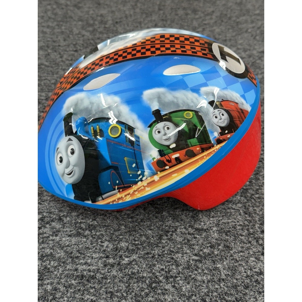 Bell Thomas & Friends Toddler Bike Helmet 48-52cm Blue Red Racing Trains 2017